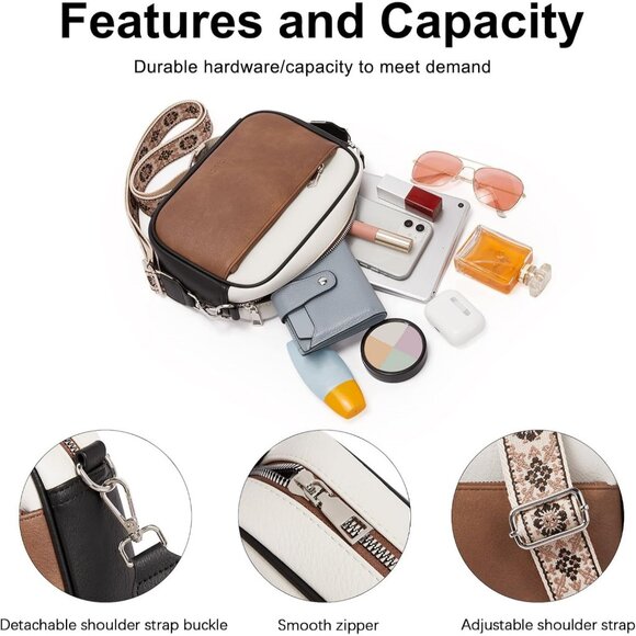 CLUCI Crossbody Bags for Women, Vegan Leather Shoulder Handbags 2024 - Picture 4 of 9